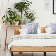 ヴィンテージスタイルほこりっぽい青と白パターン(の模様が)ある