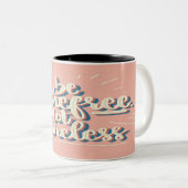 ヴィンテージスタイルやる気を起こさせるレタリングマグ ツートーンマグカップ (正面右)