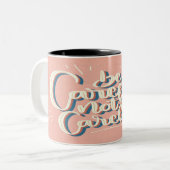 ヴィンテージスタイルやる気を起こさせるレタリングマグ ツートーンマグカップ (正面左)