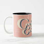 ヴィンテージスタイルやる気を起こさせるレタリングマグ ツートーンマグカップ (左)