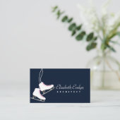 ヴィンテージスタイルアイススケートinホワイトyu87 名刺 (スタンド正面)