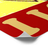 ヴィンテージスタイルアイラブテキサス州 ポスター (角)