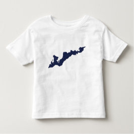 ヴィンテージスタイルアイランドロゴシャツ – 青 トドラーTシャツ