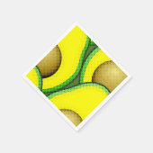 ヴィンテージスタイルアボカドスケッチ スタンダードカクテルナプキン (角)