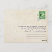 ヴィンテージスタイルアメリカのはがき ポストカード (裏面)