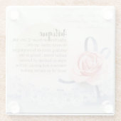 ヴィンテージスタイルアンティーク定義カントリーコースター ガラスコースター (裏面)