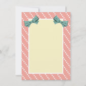 ヴィンテージスタイルアンブレラブライダルシャワーサンキューユー サンキューカード (裏面)