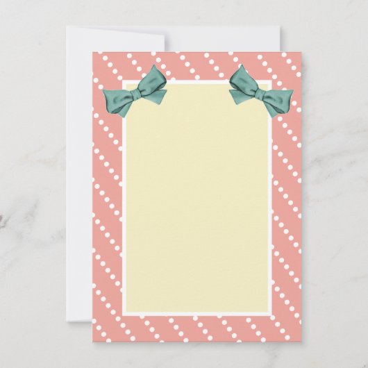 ヴィンテージスタイルアンブレラブライダルシャワーサンキューユー サンキューカード (裏面)