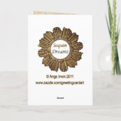 ヴィンテージスタイルアールデコデボンレックス猫 カード (裏面)