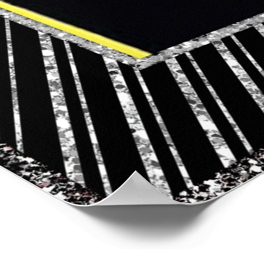 ヴィンテージスタイルアールデコファッション ポスター (角)