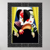 ヴィンテージスタイルアールデコファッション ポスター (正面)