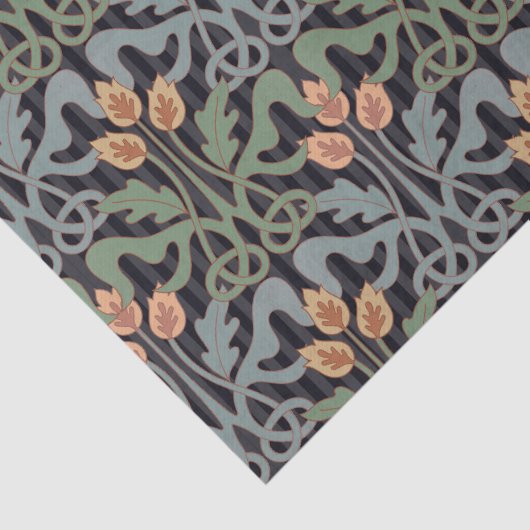 ヴィンテージスタイルアールヌーボーフローラ 薄葉紙 (詳細)