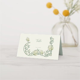 ヴィンテージスタイルアールヌーボー番号座席表 プレイスカード