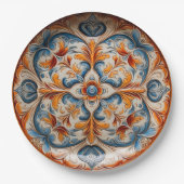 ヴィンテージスタイルイタリアン焼インスパイア物 ペーパープレート (正面)