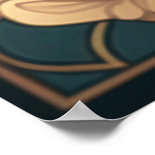 ヴィンテージスタイルイースターバニーアート – ダウンロード可能 ポスター (角)