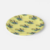 ヴィンテージスタイルイースターバニー ペーパープレート (アングル)