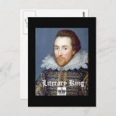 ヴィンテージスタイルウィリアムシェイクスピアテーマはがき ポストカード (正面/裏面)
