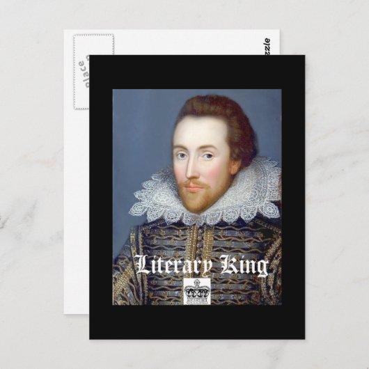 ヴィンテージスタイルウィリアムシェイクスピアテーマはがき ポストカード (正面/裏面)