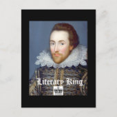 ヴィンテージスタイルウィリアムシェイクスピアテーマはがき ポストカード (正面)