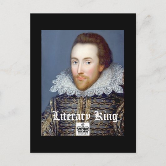ヴィンテージスタイルウィリアムシェイクスピアテーマはがき ポストカード (正面)