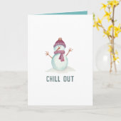 ヴィンテージスタイルウィンタークリスマス カード (黄色い花)