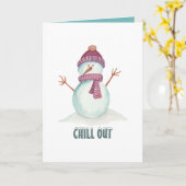 ヴィンテージスタイルウィンタークリスマス カード (黄色い花)