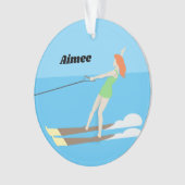 ヴィンテージスタイルウォータースキー オーナメント (正面)