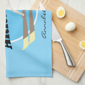 ヴィンテージスタイルウォータースキー キッチンタオル (四つ折り)