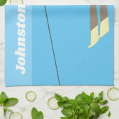 ヴィンテージスタイルウォータースキー キッチンタオル (折り畳み)