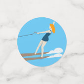 ヴィンテージスタイルウォータースキー コンフェッティ (スモール正面)