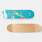 ヴィンテージスタイルウォータースキー スケートボード (横)