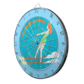 ヴィンテージスタイルウォータースキー ダーツボード (正面右)