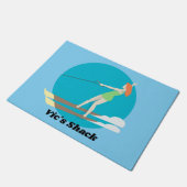 ヴィンテージスタイルウォータースキー ドアマット (アングル)