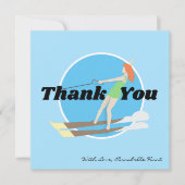 ヴィンテージスタイルウォータースキー ノートカード (正面)