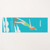 ヴィンテージスタイルウォータースキー ヨガマット (正面(横))