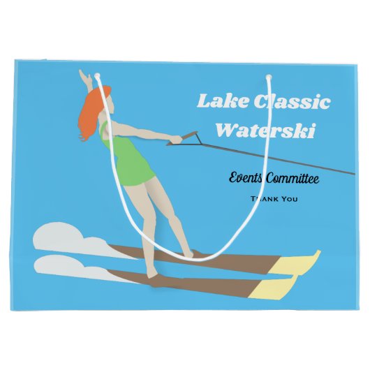 ヴィンテージスタイルウォータースキー ラージペーパーバッグ (裏面)