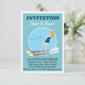 ヴィンテージスタイルウォータースキー 招待状 (スタンド正面)