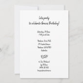 ヴィンテージスタイルウォータースキー 招待状 (裏面)