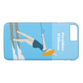 ヴィンテージスタイルウォータースキー Case-Mate iPhoneケース (裏面(横))