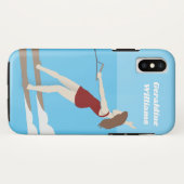 ヴィンテージスタイルウォータースキー Case-Mate iPhoneケース (裏面(横))