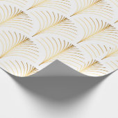 ヴィンテージスタイルエレガントフローラアートデコリピートファンp ラッピングペーパー (角)