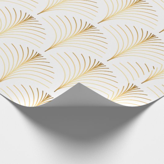 ヴィンテージスタイルエレガントフローラアートデコリピートファンp ラッピングペーパー (角)