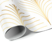 ヴィンテージスタイルエレガントフローラアートデコリピートファンp ラッピングペーパー (ロールコーナー)