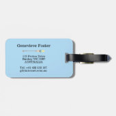 ヴィンテージスタイルオール ラゲッジタグ (裏面横)