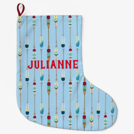 ヴィンテージスタイルオール ラージクリスマスストッキング