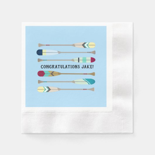 ヴィンテージスタイルオール 縁ありカクテルナプキン (正面)