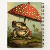 ヴィンテージスタイルカエルきのこスパイラルノート ノートブック (裏面)