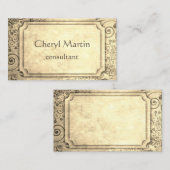 ヴィンテージスタイルカスタム名刺テンプレート 名刺 (正面/裏面)