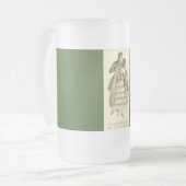 ヴィンテージスタイルカップルビクトリアンクリスマススタイン フロストグラスビールジョッキ (正面左)