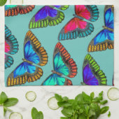 ヴィンテージスタイルカラフル(昆虫)オオカバマダラ、モナークバタフライキッチン キッチンタオル (折り畳み)